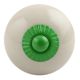 Cream Round Green Fitting Ceramic Knob